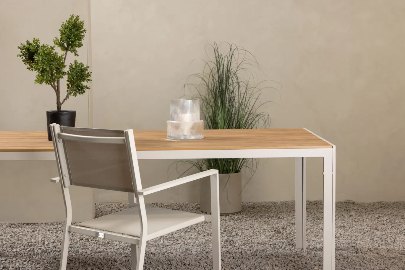 Fjôrd Tuintafel Break Beige 205x90cm