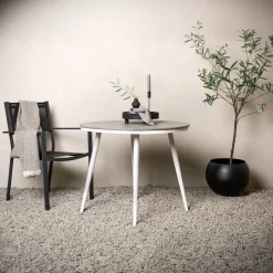 Fjôrd Tuintafel Break Rond Grijs ⌀90cm