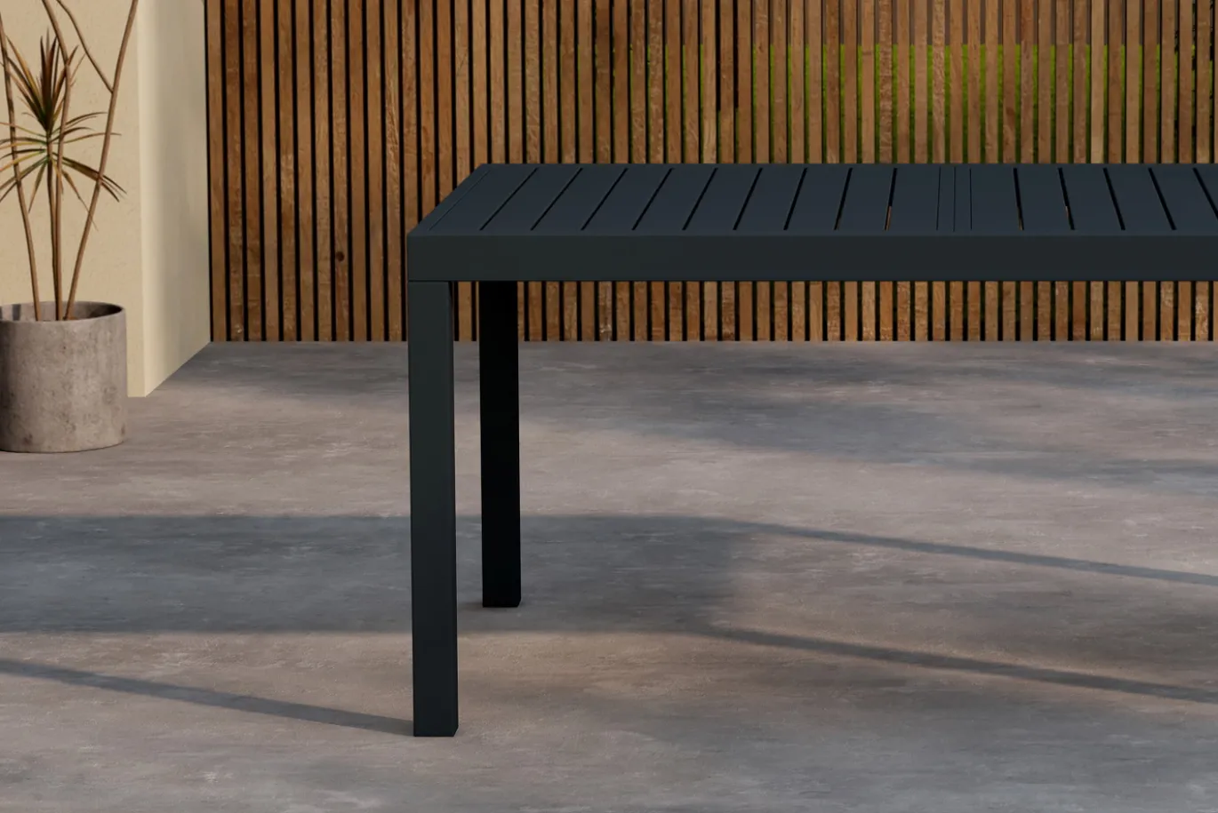 Fjôrd Tuintafel Capo Zwart 160x100cm