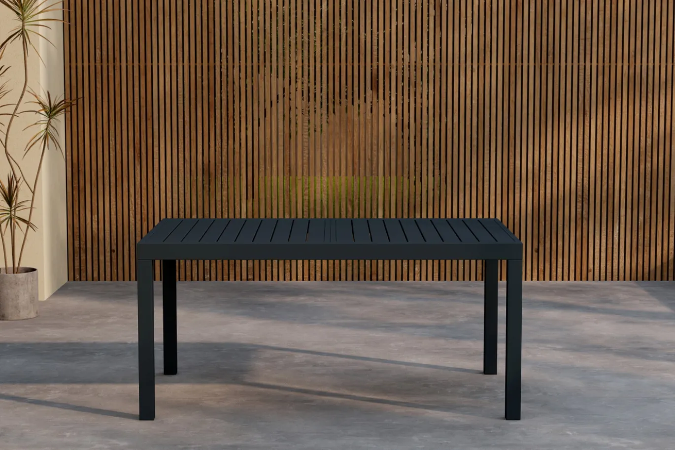 Fjôrd Tuintafel Capo Zwart 160x100cm