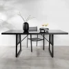 Fjôrd Tuintafel Dallas Zwart 193x90cm
