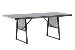 Fjôrd Tuintafel Dallas Zwart 193x90cm