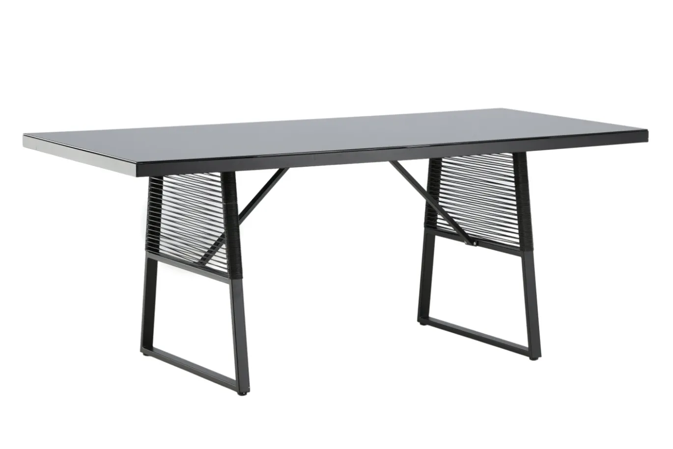 Fjôrd Tuintafel Dallas Zwart 193x90cm