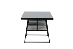Fjôrd Tuintafel Dallas Zwart 193x90cm