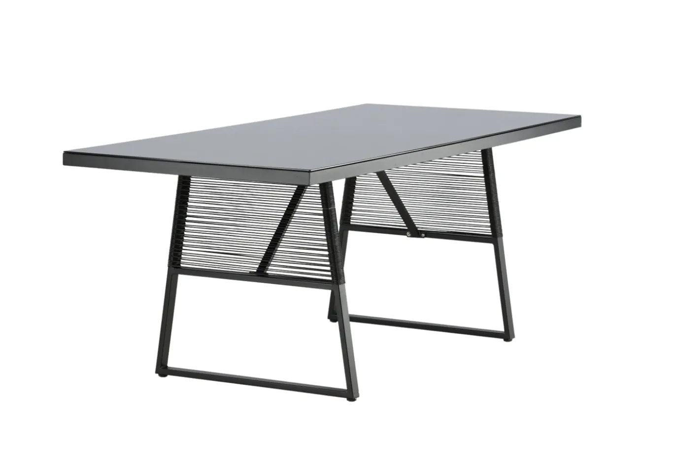 Fjôrd Tuintafel Dallas Zwart 193x90cm