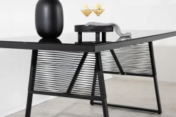 Fjôrd Tuintafel Dallas Zwart 193x90cm
