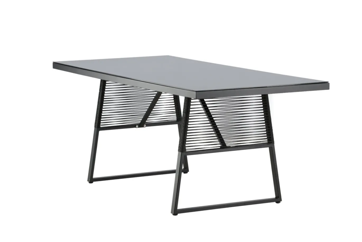 Fjôrd Tuintafel Dallas Zwart 193x90cm