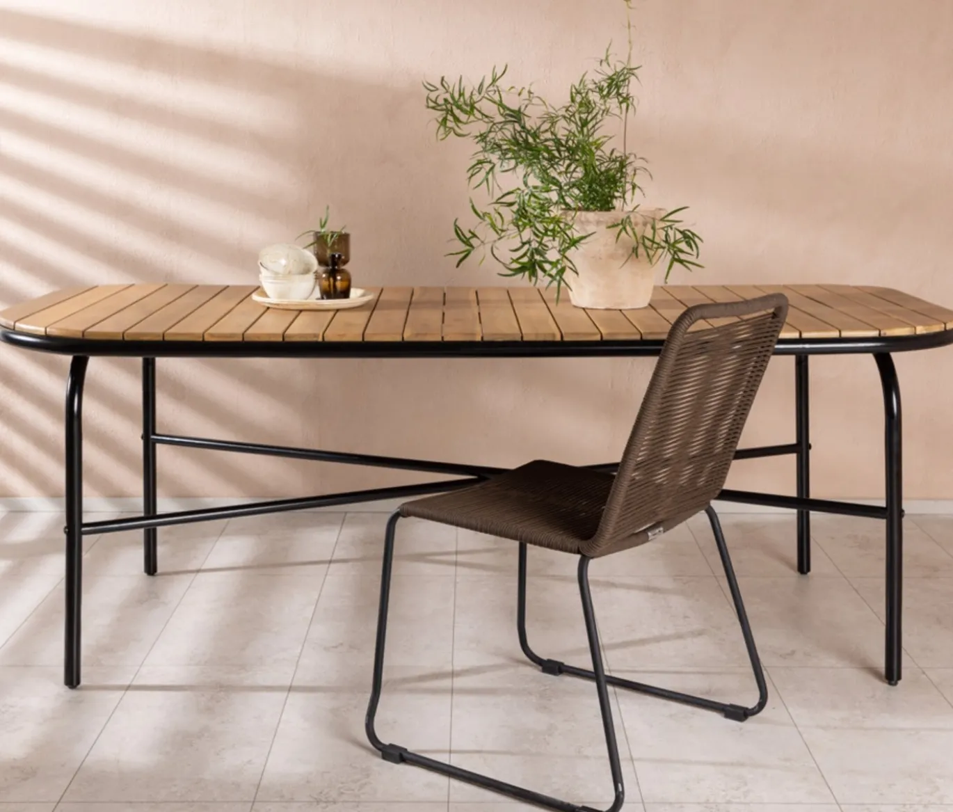 Fjôrd Tuintafel Holmbeck Acaciahout 200cm
