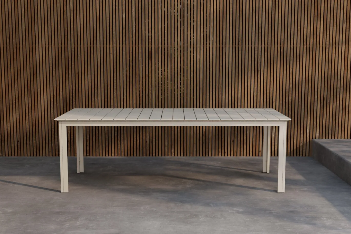 Fjôrd Tuintafel Levels Aluminium Beige 229x100cm