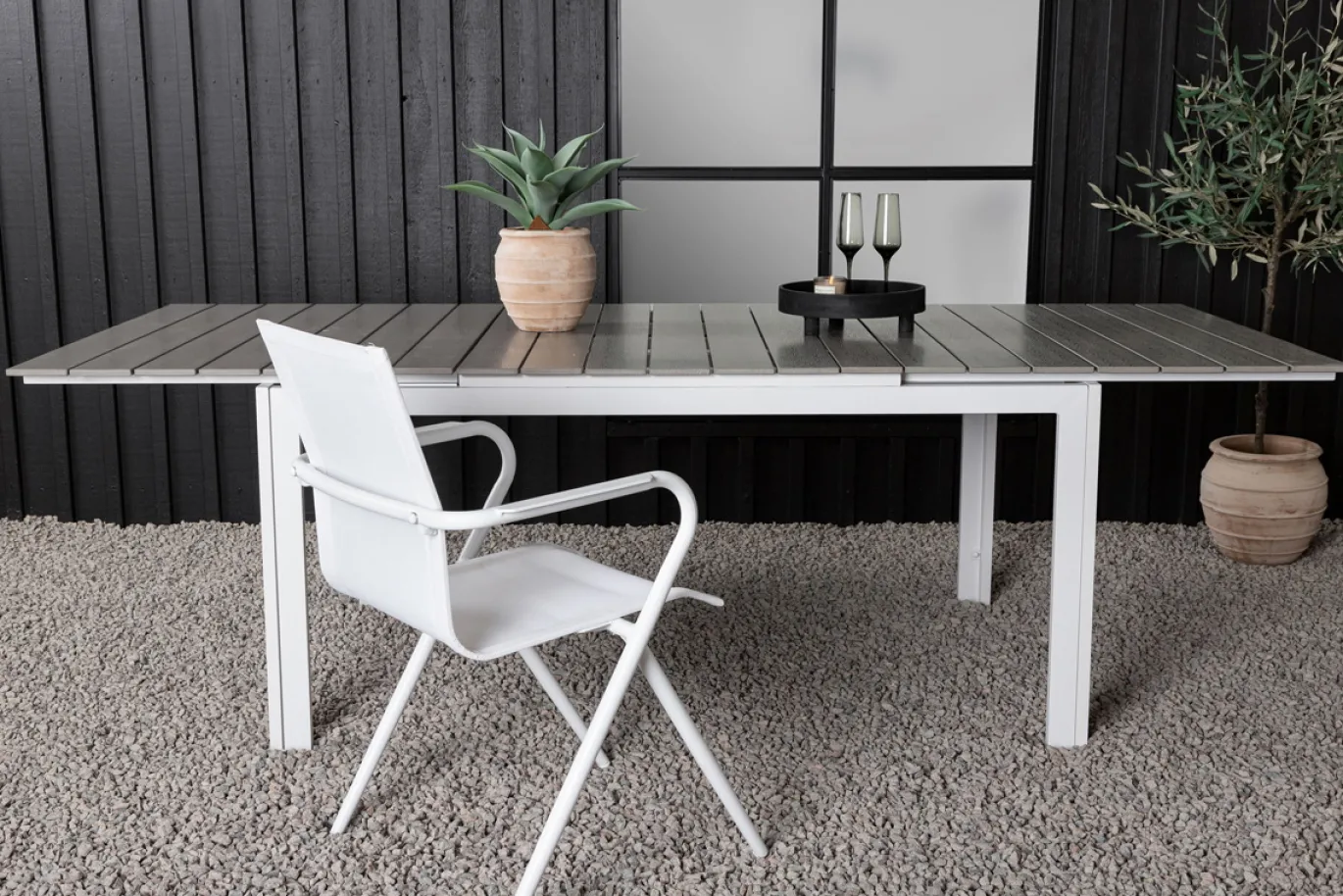 Fjôrd Tuintafel Levels Wit 160x100cm