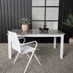 Fjôrd Tuintafel Levels Wit 160x100cm