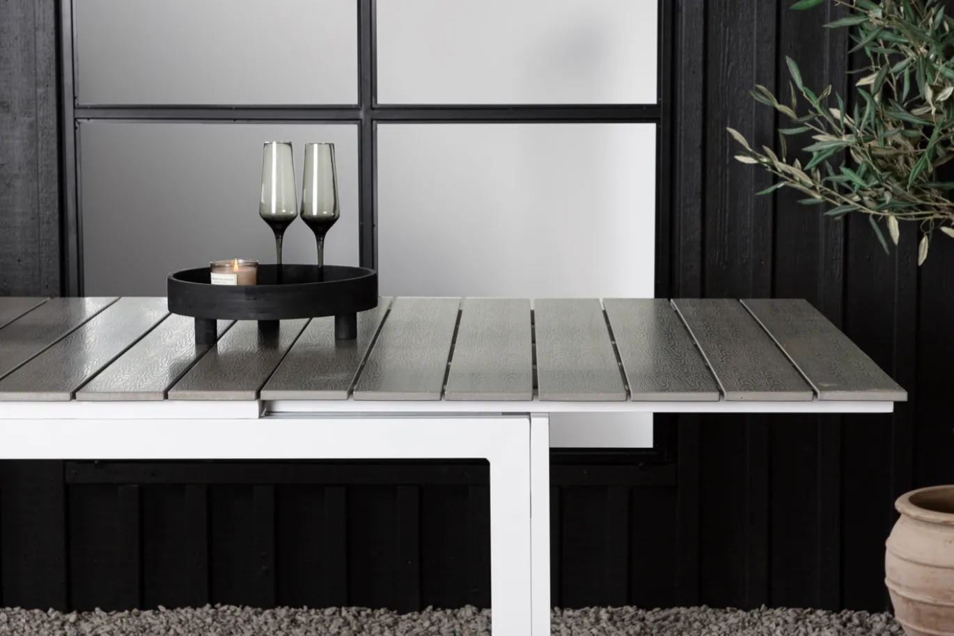 Fjôrd Tuintafel Levels Wit 160x100cm
