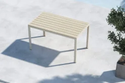 Fjôrd Tuintafel Mirko Beige 140x80cm