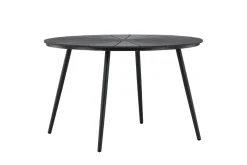 Fjôrd Tuintafel San Vito Zwart ⌀120cm