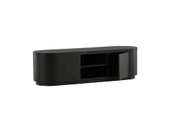 Fjôrd Tv-meubel Fjällbacka MDF Fineer Zwart 160cm