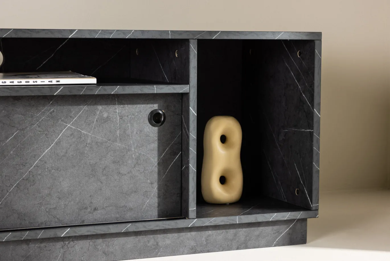 Fjôrd Tv-meubel Girona Zwart Melamine
