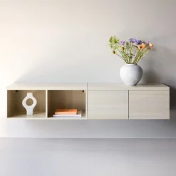 Fjôrd Tv-meubel Nomi Whitewash 180x35cm