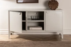 Fjôrd Tv-meubel Piring Staal Beige 63x120cm
