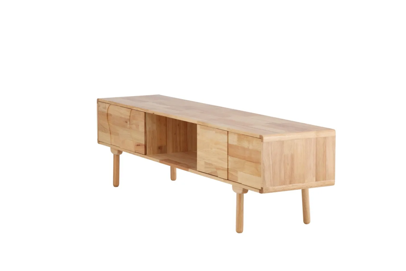 Fjôrd Tv-meubel Skärhamn Rubberhout Naturel 200cm