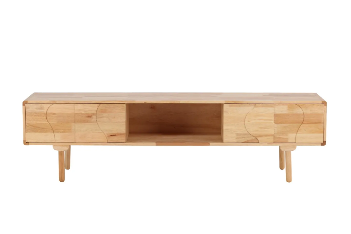 Fjôrd Tv-meubel Skärhamn Rubberhout Naturel 200cm