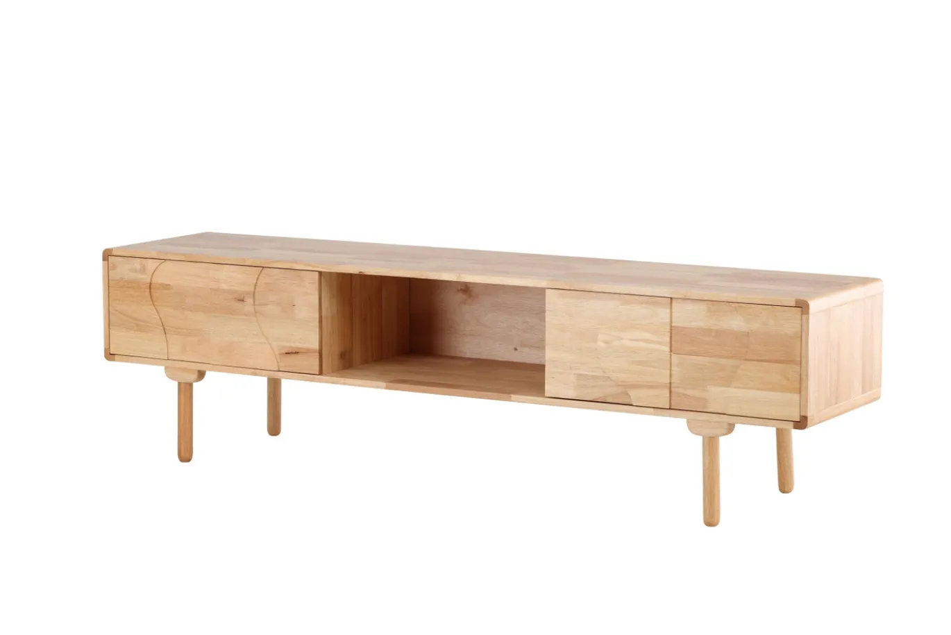 Fjôrd Tv-meubel Skärhamn Rubberhout Naturel 200cm