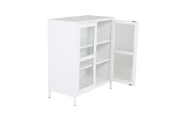 Fjôrd Vitrinekast Acero Wit 97x80cm