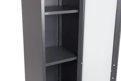 Fjôrd Vitrinekast Acero Zwart 150x35cm