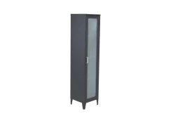 Fjôrd Vitrinekast Acero Zwart 150x35cm