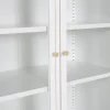Fjôrd Vitrinekast Bakal Wit 190cm