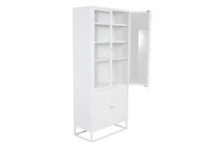 Fjôrd Vitrinekast Bakal Wit 190cm