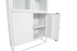 Fjôrd Vitrinekast Bakal Wit 190cm