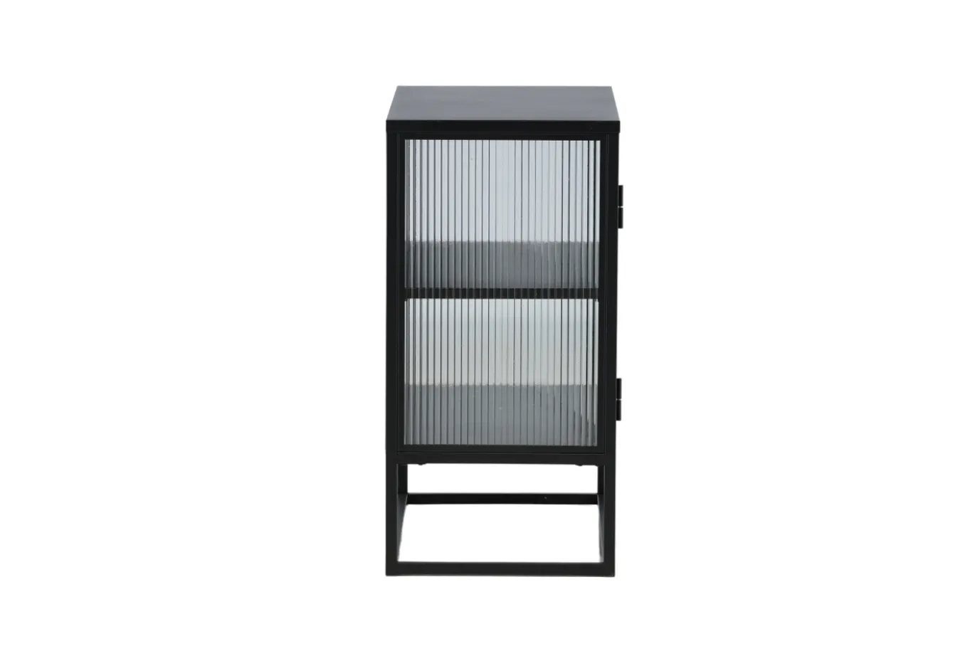Fjôrd Vitrinekast Garis Zwart