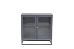 Fjôrd Vitrinekastje Bakal Grijs 85x85cm