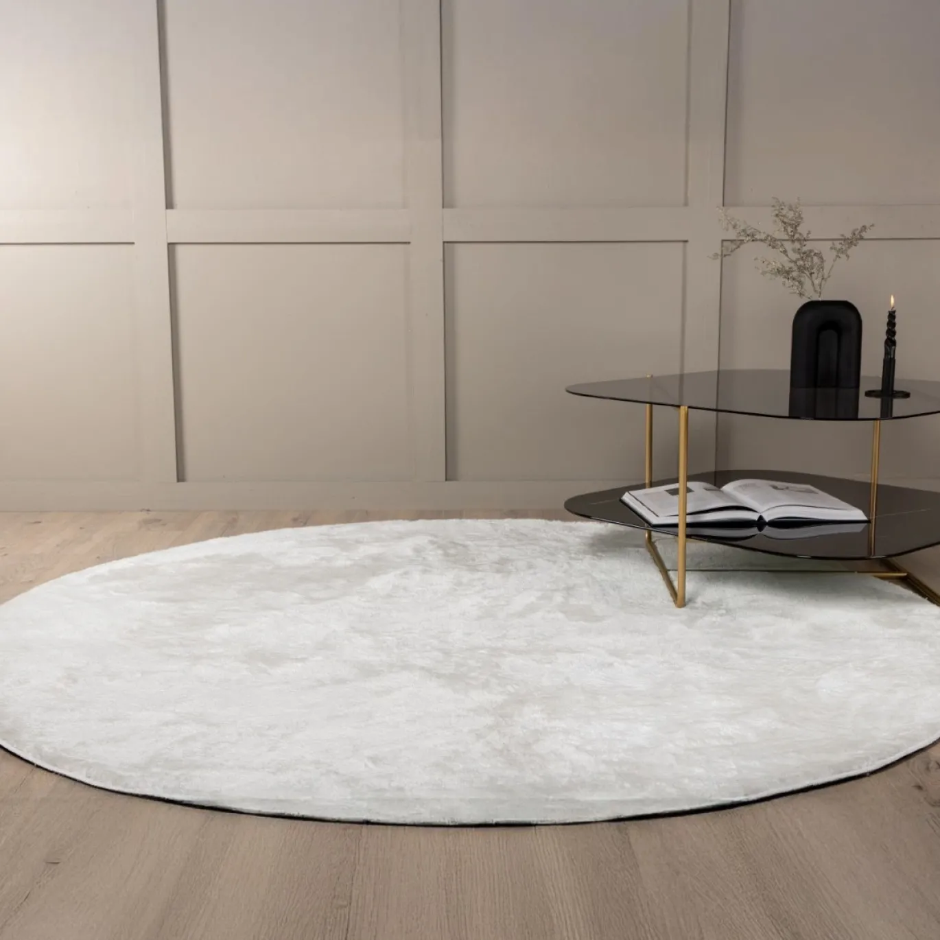 Fjôrd Vloerkleed Blanca Wit Ø200cm