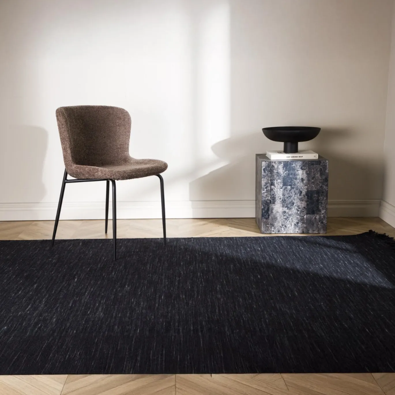 Fjôrd Vloerkleed Elton Zwart 350x250cm