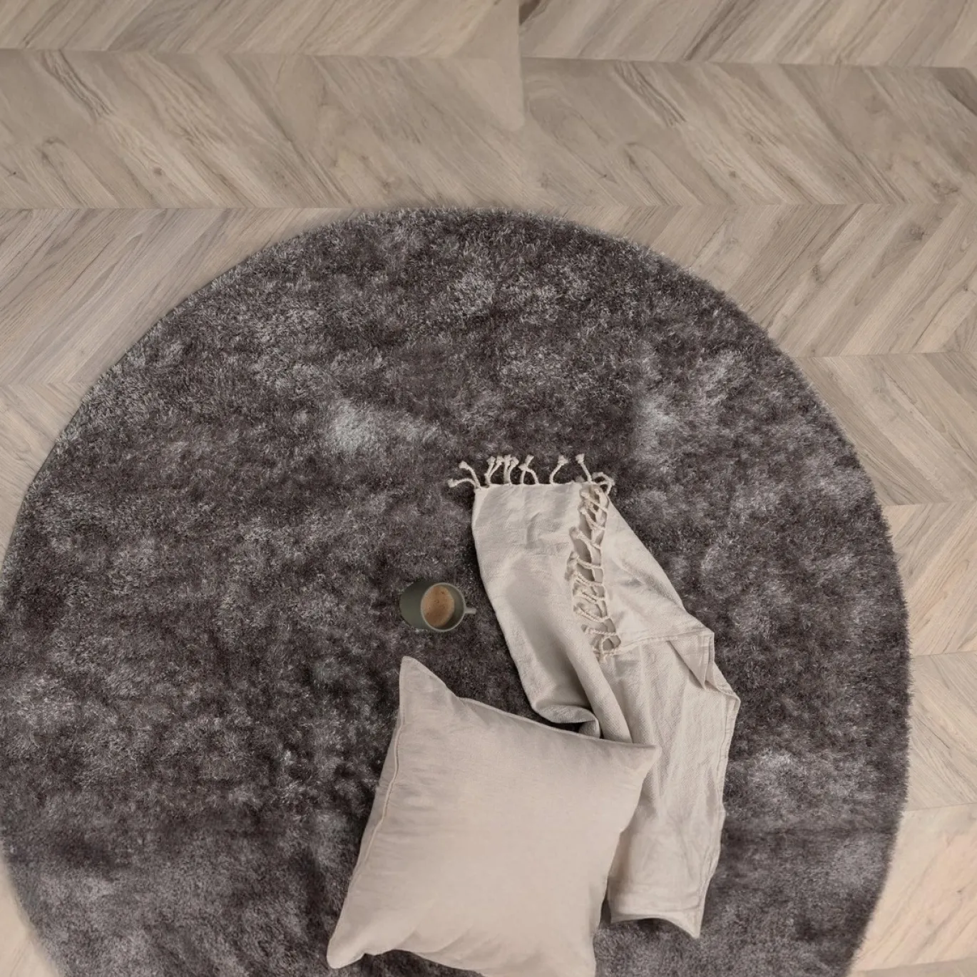 Fjôrd Vloerkleed Mattis Grijs Ø200cm