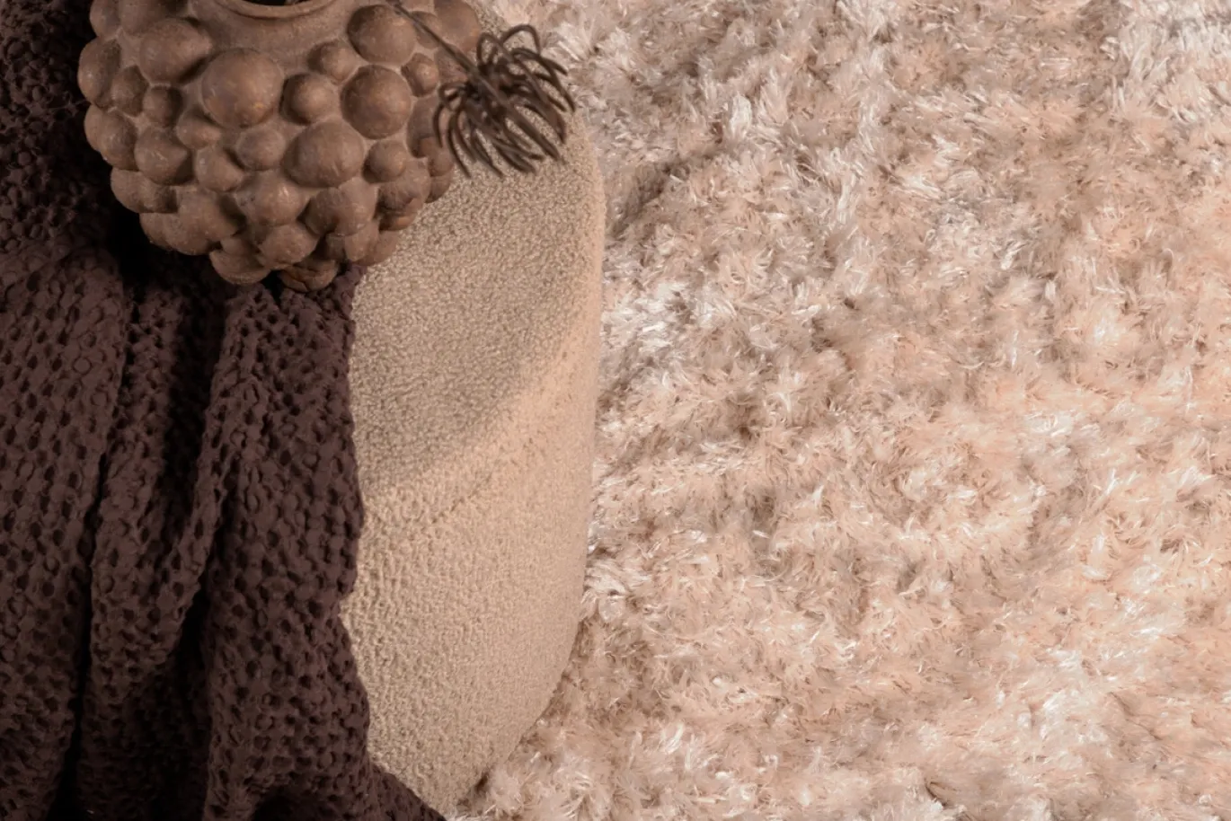Fjôrd Vloerkleed Natta Beige Ø200cm