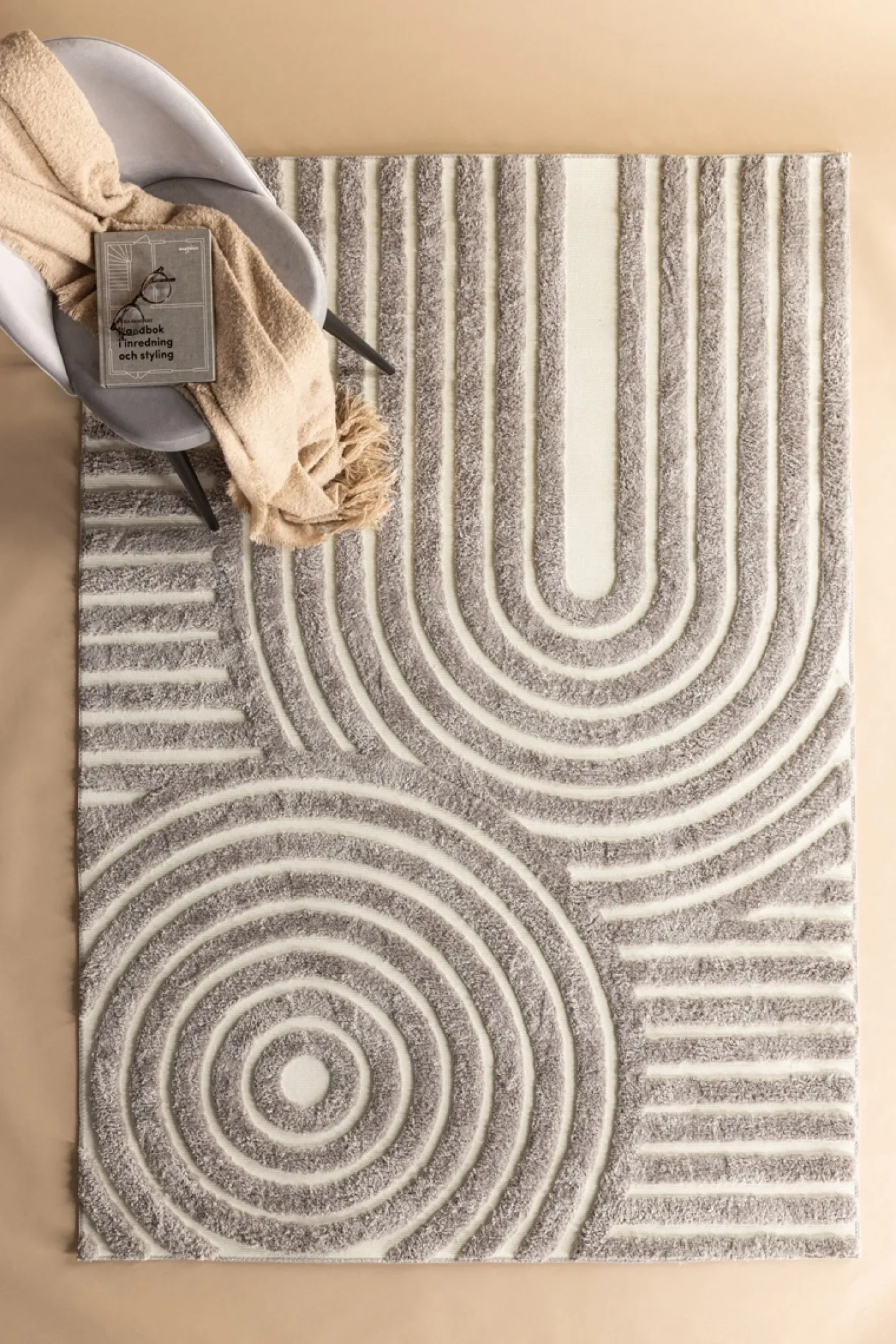 Fjôrd Vloerkleed Nikita 290x200cm Grijs/wit