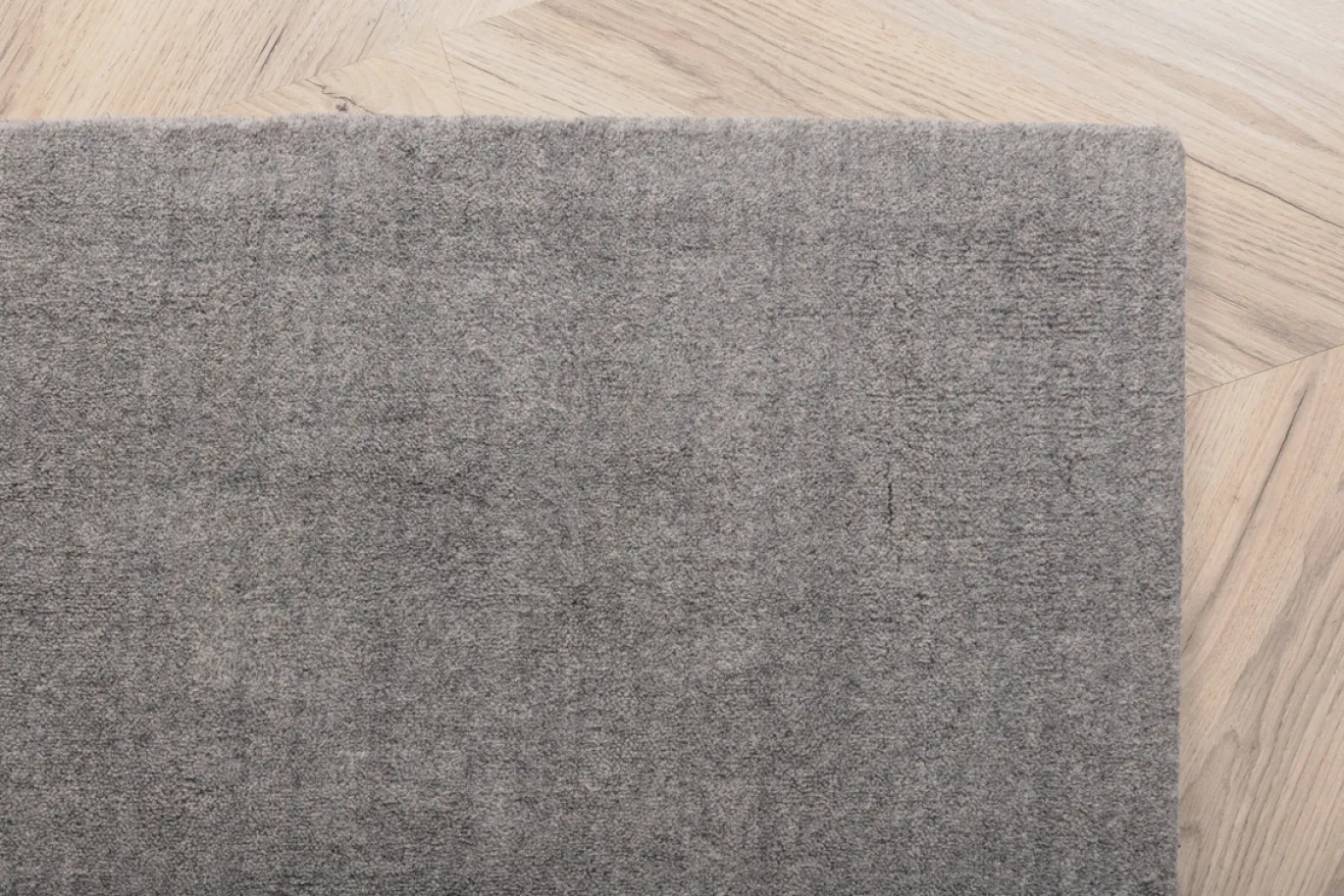 Fjôrd Vloerkleed Ulla Wol Polyester Lichtgrijs 250x350cm