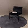 Fjôrd Vloerkleed Undra Ø200cm Donkergrijs