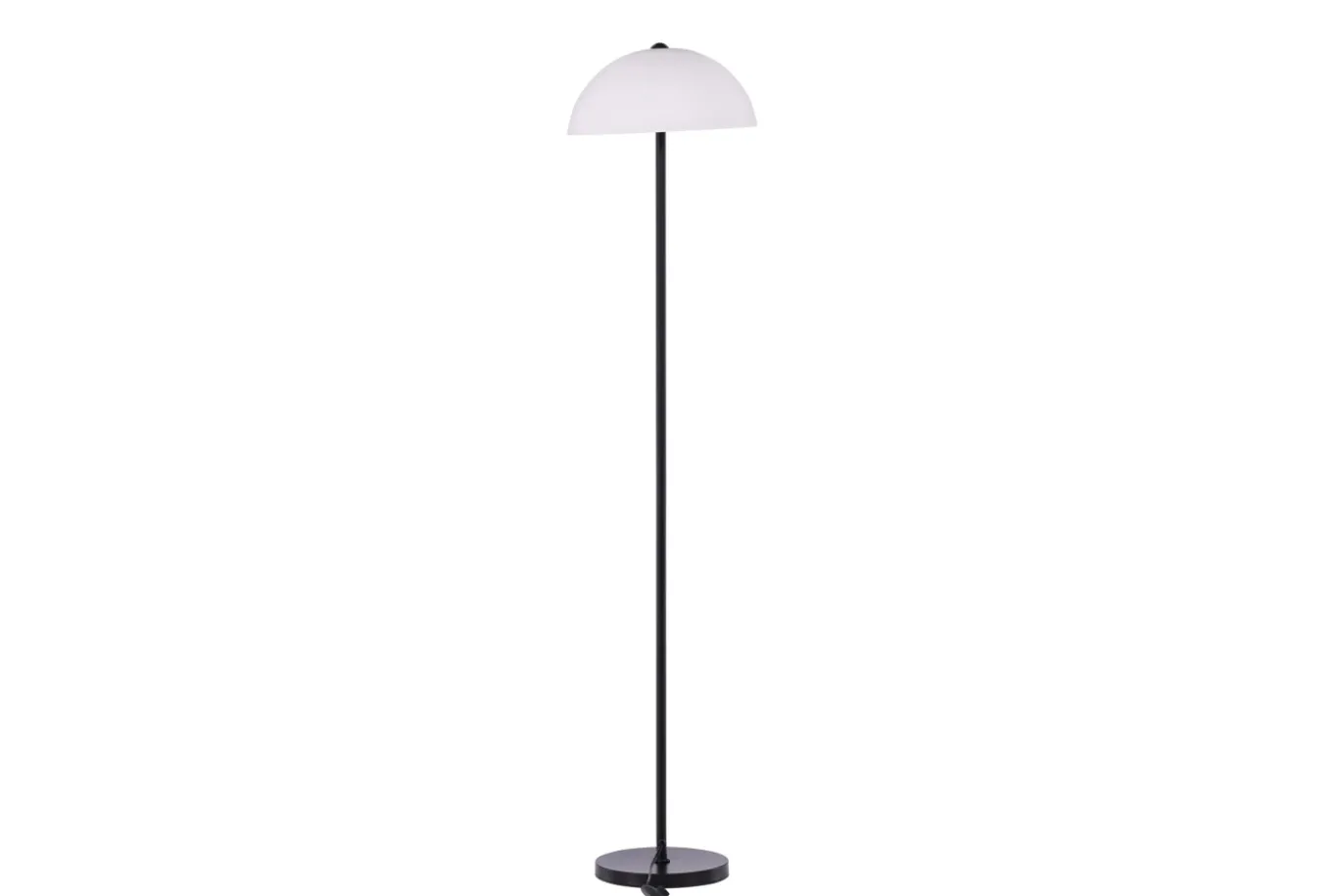 Fjôrd Vloerlamp Ferrand Zwart/Wit Glas