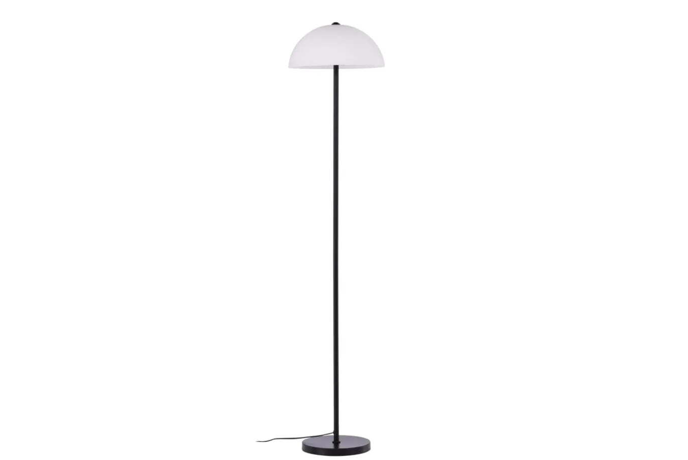 Fjôrd Vloerlamp Ferrand Zwart/Wit Glas