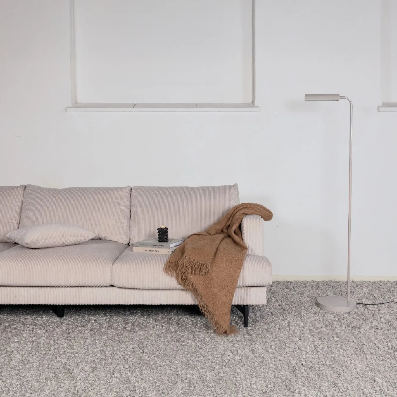 Fjôrd Vloerlamp Harmonica Beige