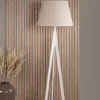 Fjôrd Vloerlamp Kona Wit/Linnen