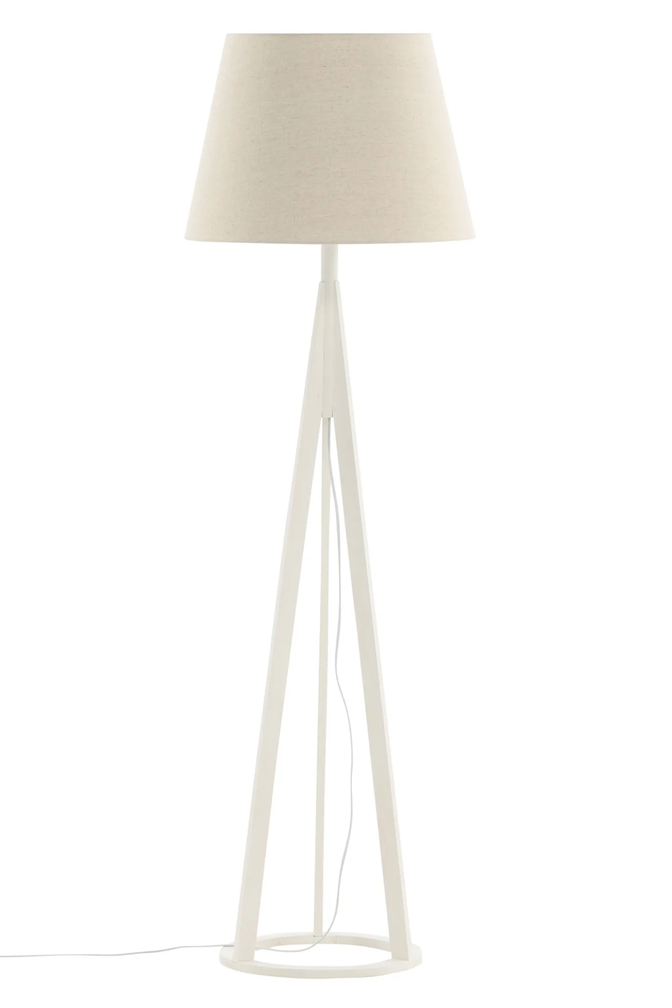 Fjôrd Vloerlamp Kona Wit/Linnen