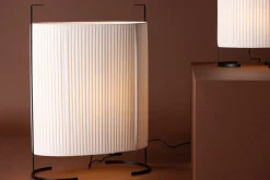 Fjôrd Vloerlamp Rennes Floor Zwart/Wit Linnen 80x59cm