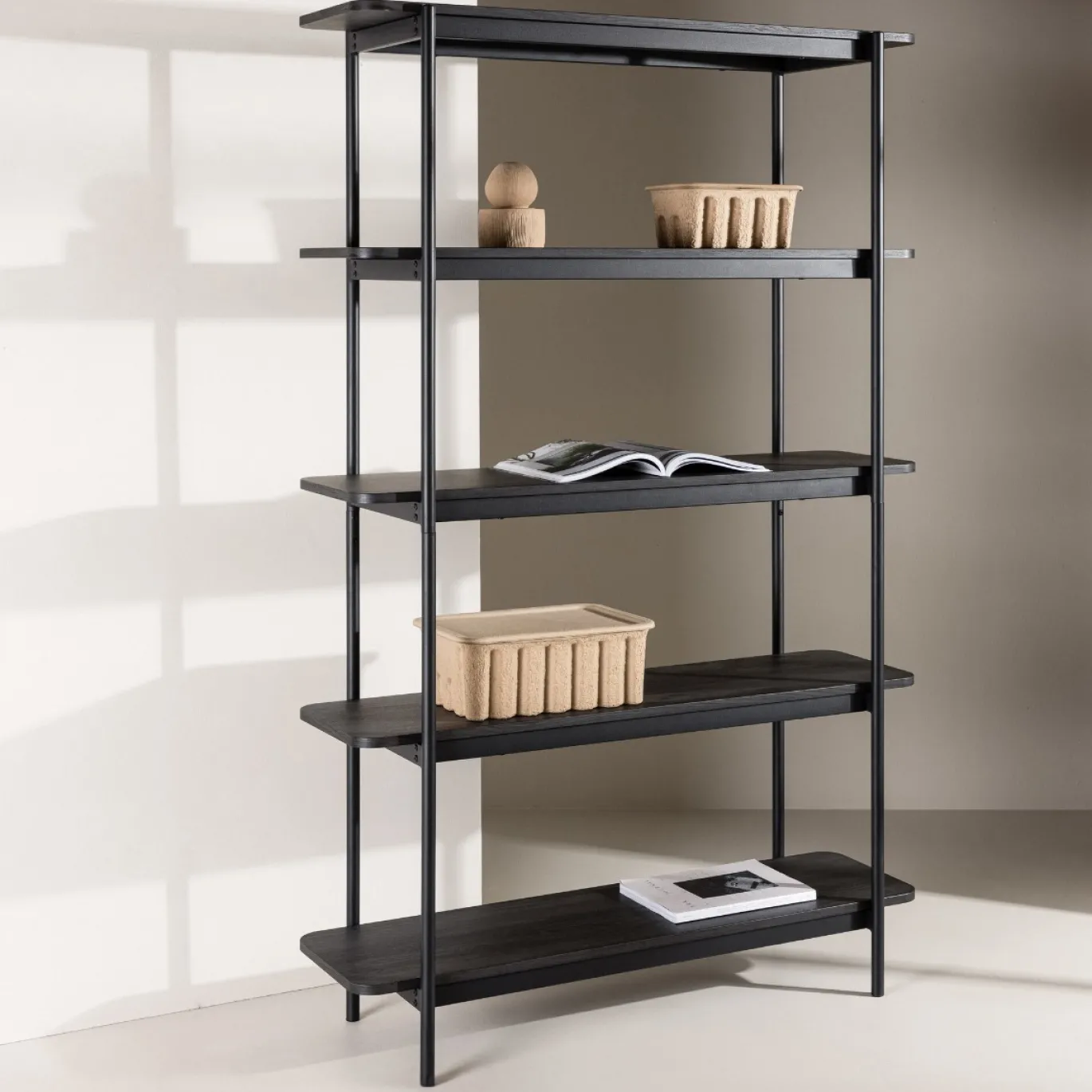 Fjôrd Wandkast Heim 190cm Zwart