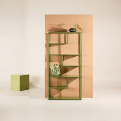 Fjôrd Wandkast Staal Groen