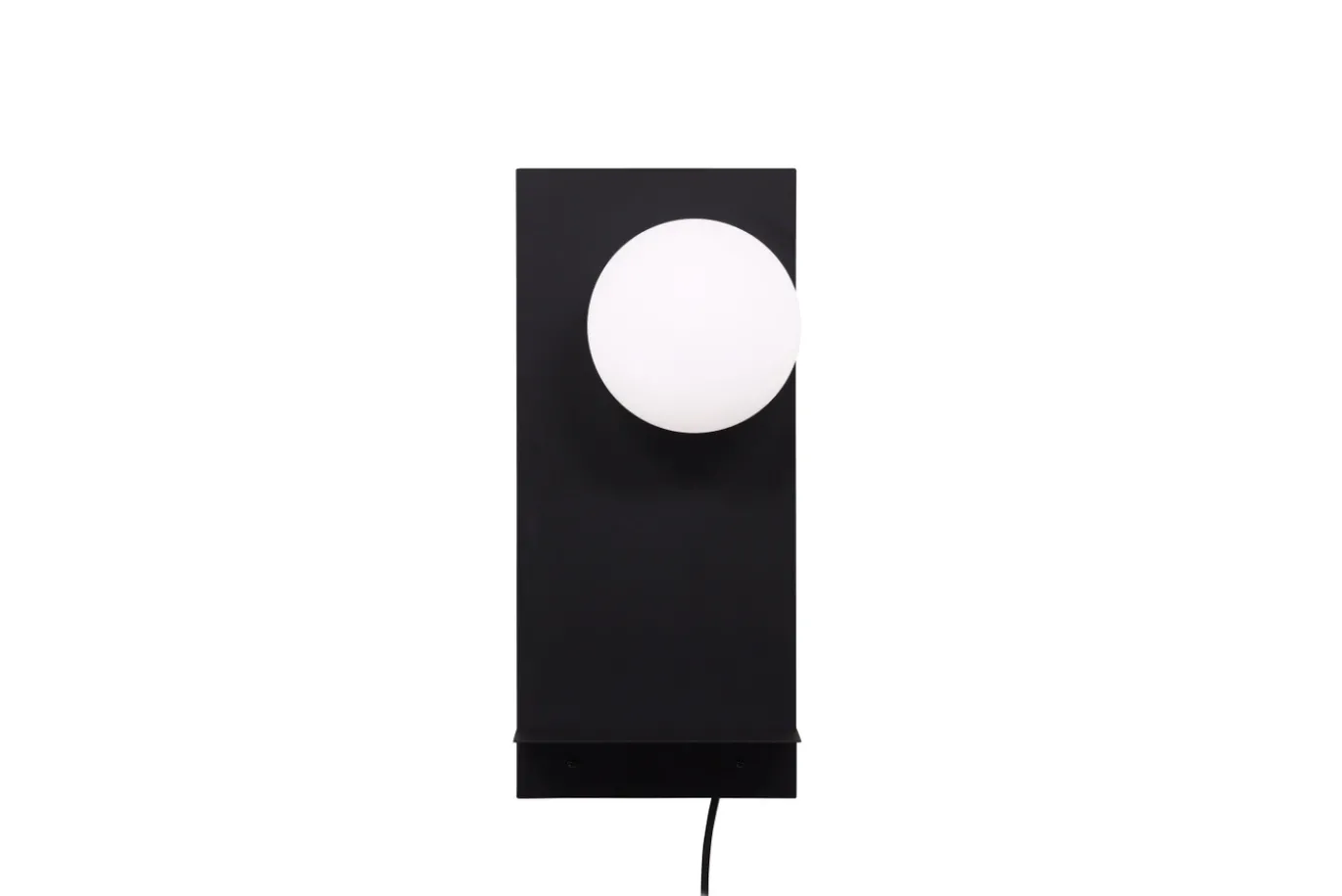 Fjôrd Wandlamp Troyes Zwart/Wit Glas