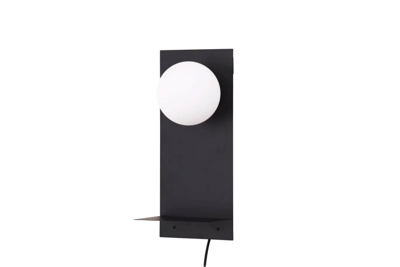 Fjôrd Wandlamp Troyes Zwart/Wit Glas